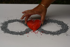 logo met hand origineel